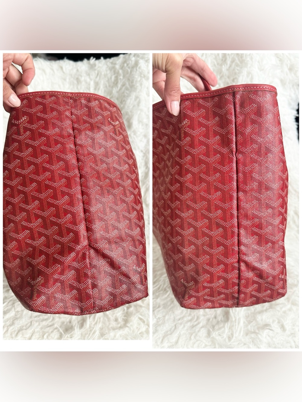 Goyard Saint Louie PM Tote Bag in Red Color - Picture 4 of 12